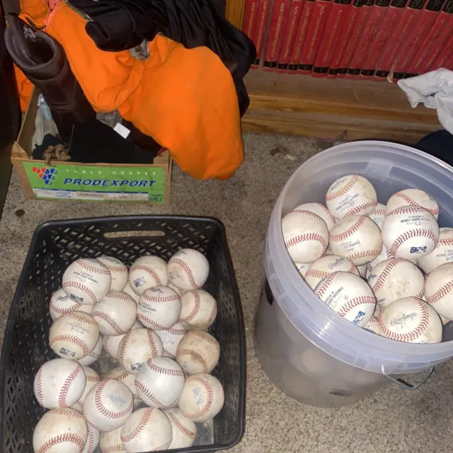 One Dozen (12)  Game/Practice Used MiLB Baseballs