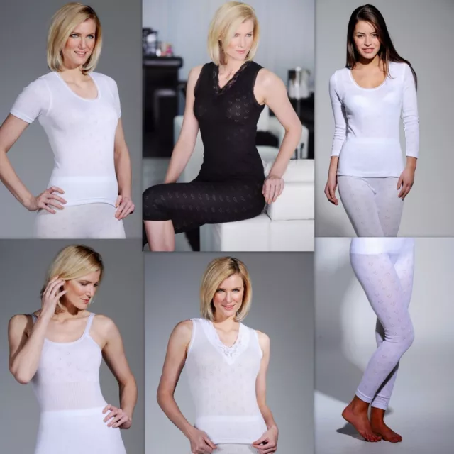 Ladies Thermal Underwear Short or Long Sleeved Vests or Long John warm Ski Wear