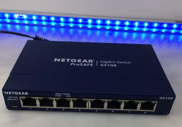 Netgear GS108v4 ProSAFE 8 Port Gigabit Network Switch FREE UK P&P #214