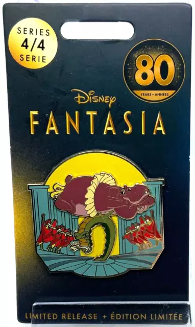 Disney Fantasia 80th Anniversary Pin Hyacinth Hippo Ben Alligator LR Pin 4/4