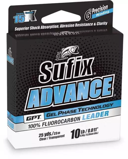 Sufix Advance Fluorocarbon Leader Wheel 25-yards