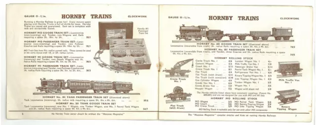 MECCANO Catalogue 1952 Hornby Dublo Dinky Toys 16 Pages with Prices 16/852/500 3