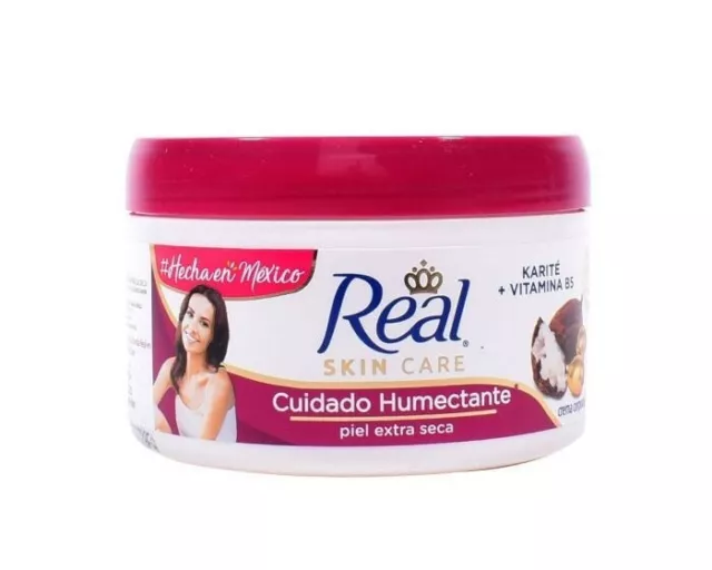 Crema Real Skin Care Humectante Karité Vitamina B5 220g Piel Extra Seca