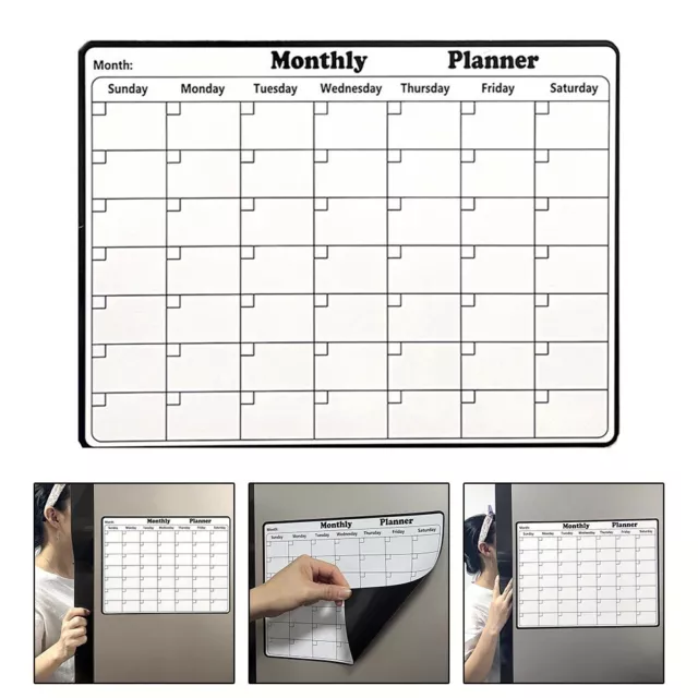 Tableau de planificateur mensuel effaçable magnétique à sec pour une gestion