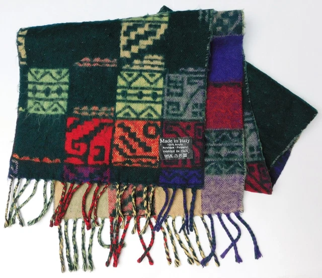 "Sciarpa italiana morbida acrilica lavabile in lavatrice 56""x10"