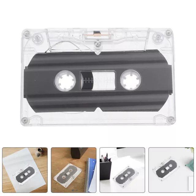 4 Pcs Handcraft Blank Cassette Tape Accessories Old Fashioned