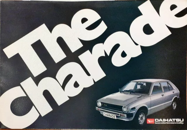 Daihatsu Charade G10 Brochure 1980