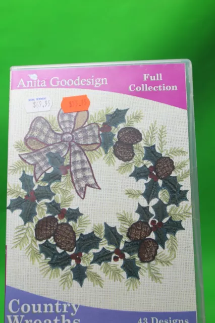 Anita Goodesign Bordado CD Costura Acolchado Diseños Corona Country