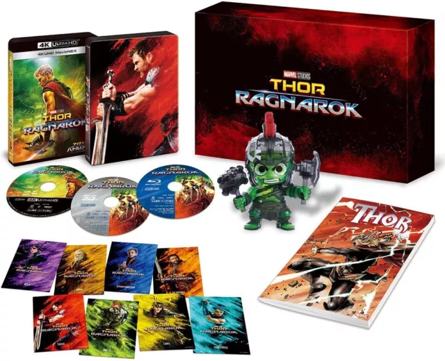 NUEVO Thor Ragnarok 4K UHD MovieNEX Premium CAJA 4K ULTRA HD + 3D + Blu-ray Japón