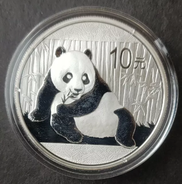2015 China 10 Yuan 1oz Silver Panda in Mint Capsule
