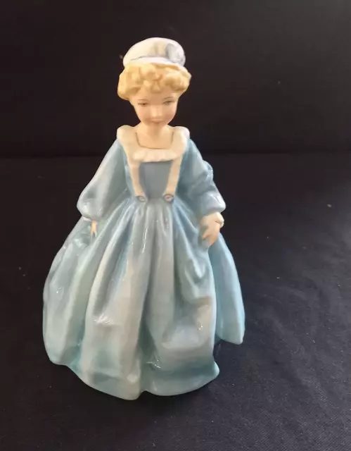 Robe de Grand-Mère Royal Worcester. Bleu. No.3081