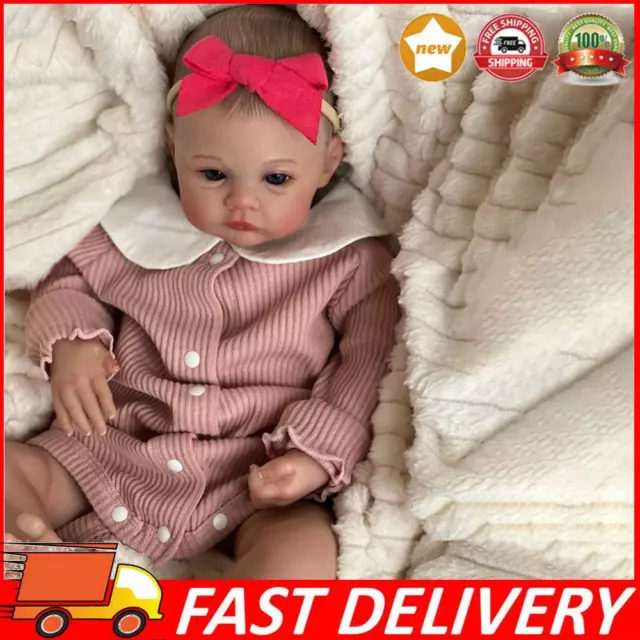 19in Reborn Baby Dolls 3D Skin Lifelike Reborn Baby Dolls Visible Veins for Kids