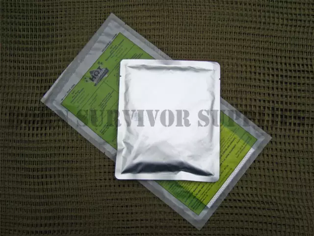 SELF HEATING RATION PACK READY MEAL Camping Hiking Food Pouch Army Survival MRE