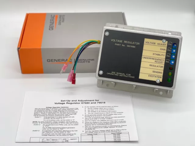 GENUINE Generac-0676800SRV-Voltage-Regulator-067680  SAME DAY SHIPPING(SEE DETAI