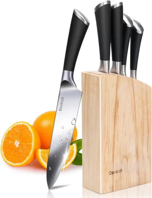 Set Coltelli Da Cucina, 6 Pezzi Professionali Tedesco in Acciaio Inossidabile, C