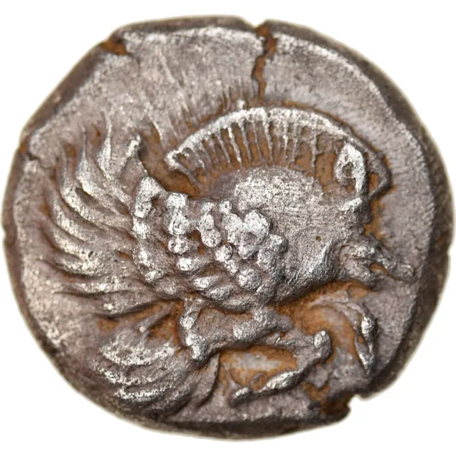 [#895755] Coin, Ionia, Klazomenai, Diobol, 480-400 BC, AU, Sil, ver