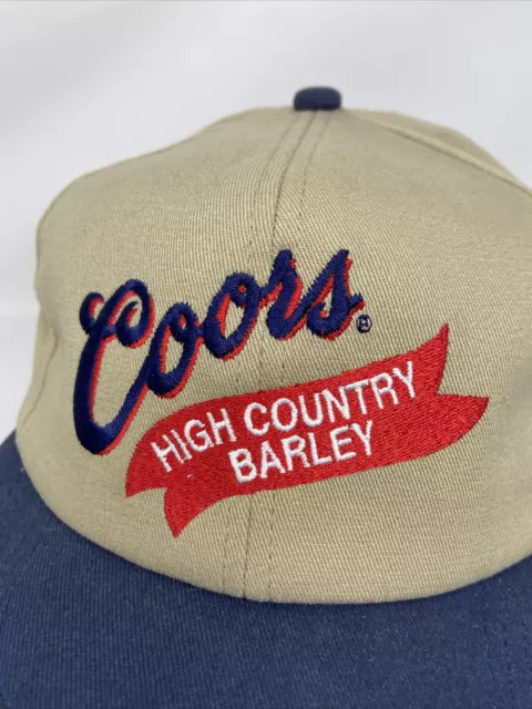 Vintage COORS High Country Barley K-Products Snapback Hat NOS Made in USA 2