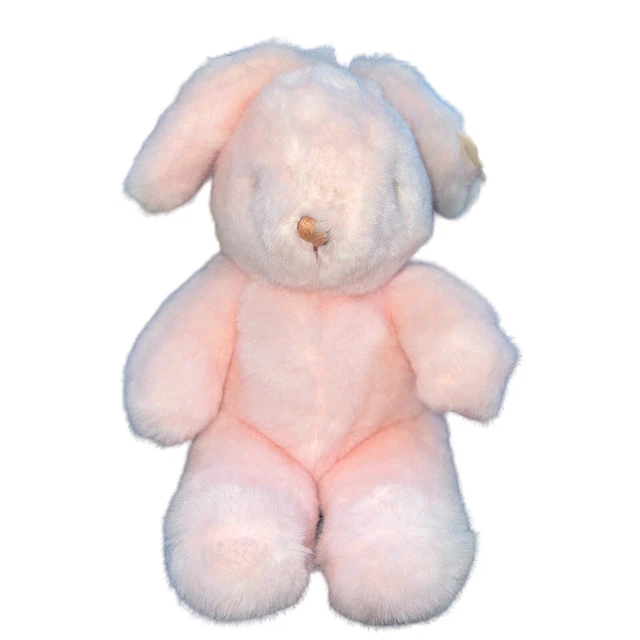 Gund Pink Tender Bunnyhugs Bunny Rabbit  13" Inches #3442 1986