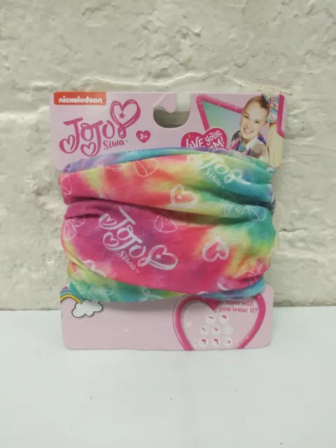 Jojo Siwa Kids Face Mask Neck Gaiter Scarf Headband Hairband Ponytail Bracelet