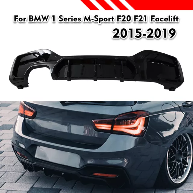 Diffusore Posteriore Per Bmw Serie 1 F20 F21 2015-2019 M Sport Nero Lucido