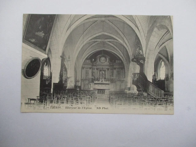 Cpa Val De Marne 94 Thiais Interieur De L'eglise