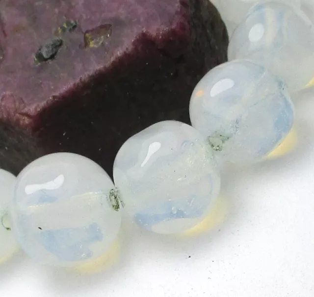 15 Gorgeous Graduated Old Translucent Opalescent Czech Mottled Antique Beads
