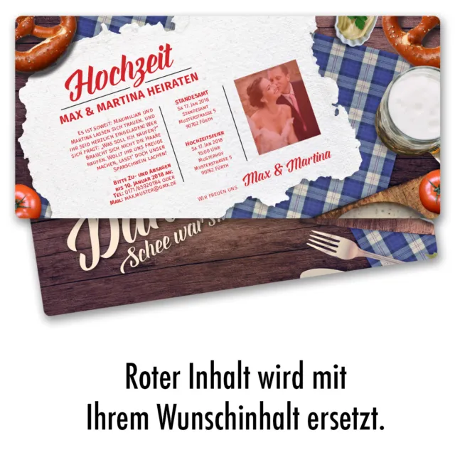 Einladungskarten zur Hochzeit Oktoberfest Feier Bier Frühschoppen Einladung 2