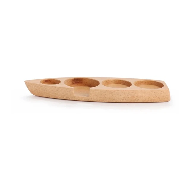 Asiento para café en polvo madera maciza mango de barco bastidor prensa de polvo base para E3E1
