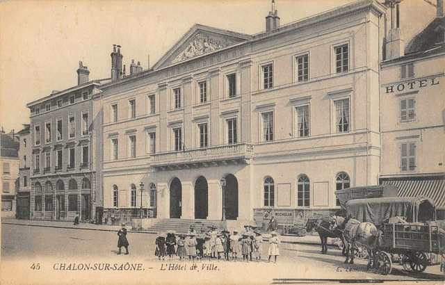 Cpa 71 Chalon Sur Saone L'hotel De Ville