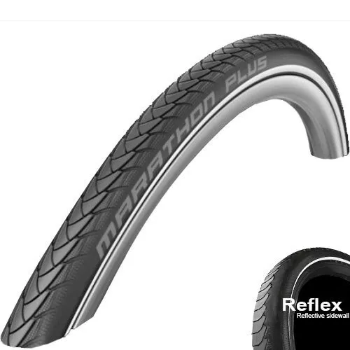 Schwalbe Reifen Marathon Plus Rollstuhl Evo 25-540 24" Draht B 'n' R Reflex sw.