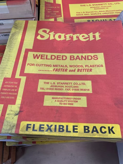 3014/  Starrett Flexible Back Bandsaw Blade 12’9” x ½” x 10 Raker, Unused, O