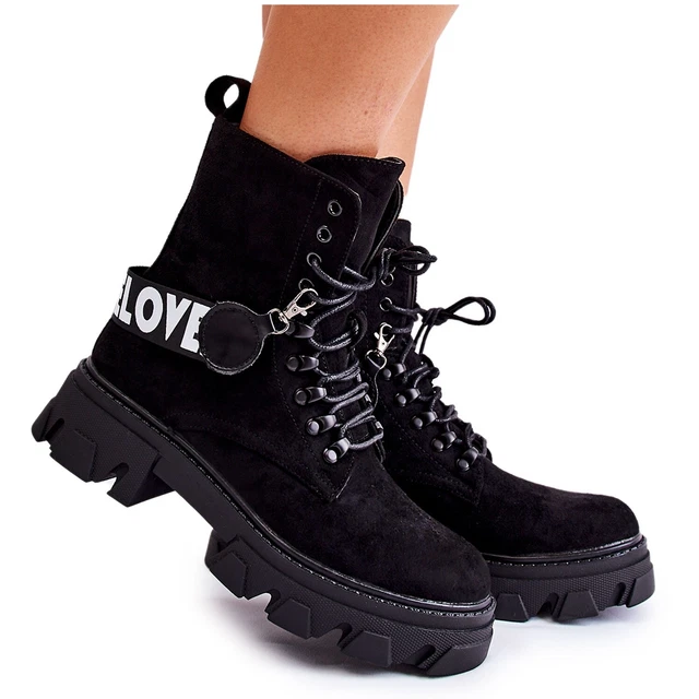 PS1 Bottes Hautes En Daim Avec Réchauffement Danity Noir le noir
