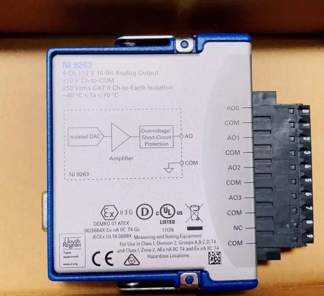 1pcs National Instruments NI-9263 cDAQ Analog Output Module