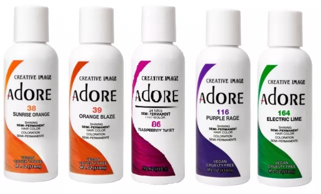 Adore Semi Permanent Hair Color | Peroxide, Ammonia & Alcohol Free 118ml