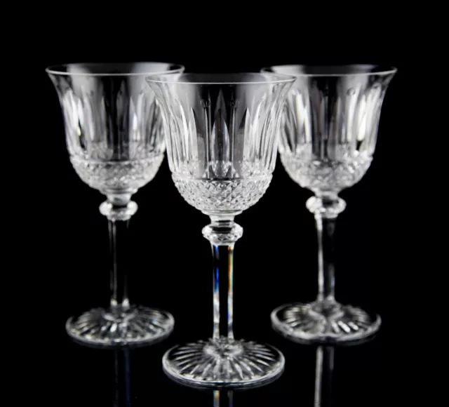 St Louis Tommy Continental Goblets Water Wine Glasses French Crystal Stemware