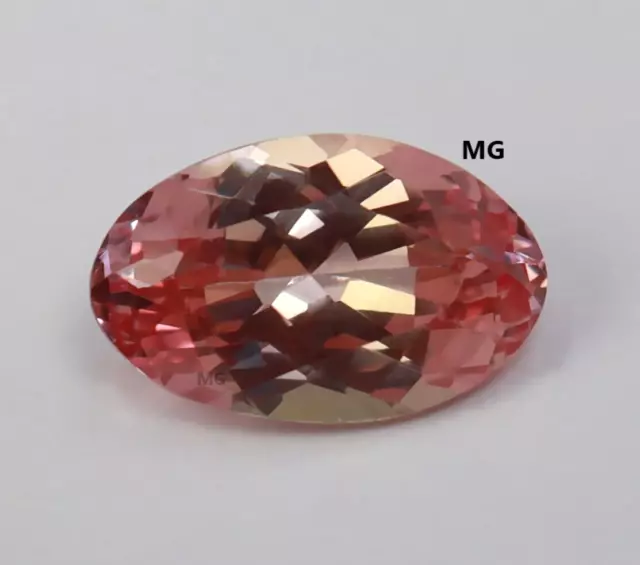 Véritable Naturel Morganite 8.00 CT Coupe Ovale Facettes Pêche Rose Couleur Vrac