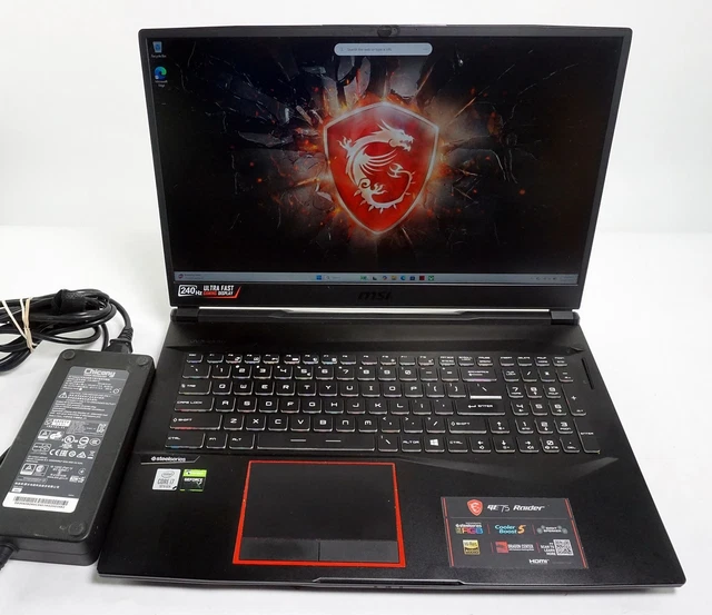 MSI GE75 RAIDER 10SGS 240Hz i7-10750H 32GB RAM 512GB SSD 1TB