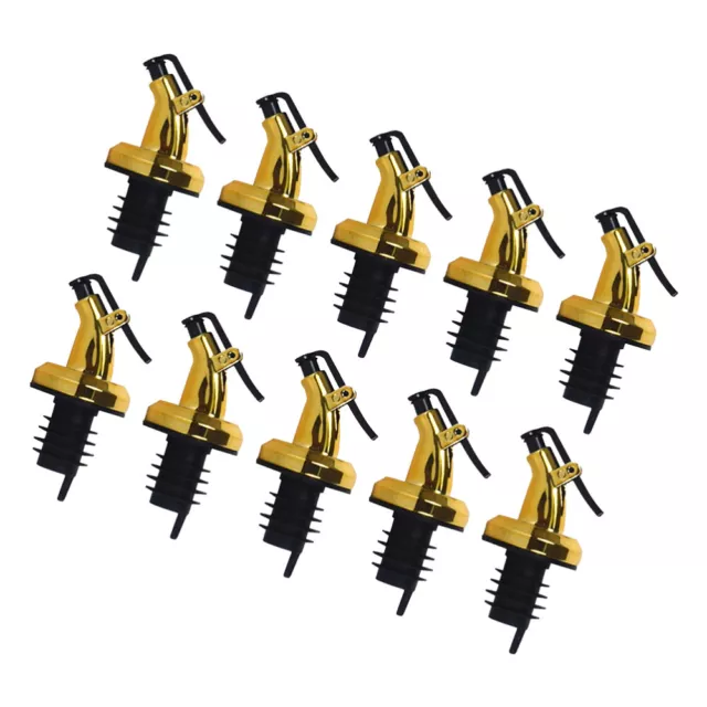 10 Pcs Oil Nozzle Bottle Pour Tapered Spouts Stainless Steel