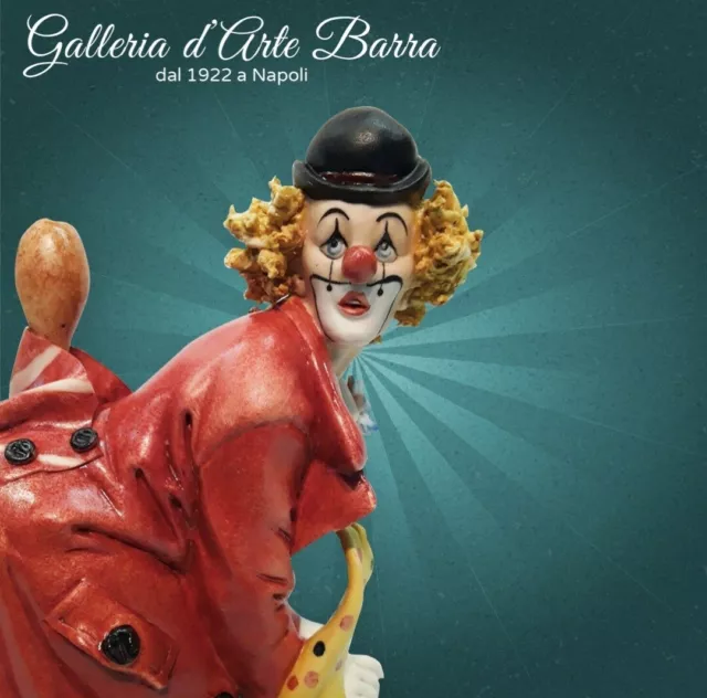 Capodimonte Porzellan Fabelhafte Clown Auf Stuhl