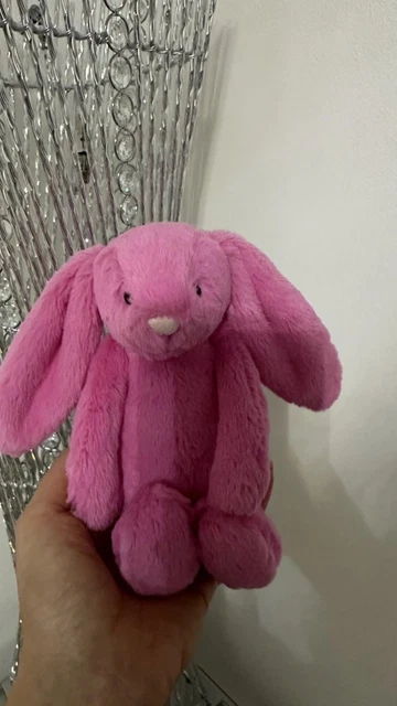 JELLYCAT RARE AND Retired Little Bashful Bunny Hot Pink Small BNWT ...