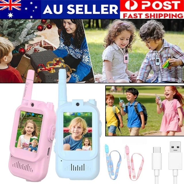 Walkie-talkie Video Per Bambini Con Schermo | 2 Unità Ricaricabili | Camera HD E Modulatore Vocale | Portata 400m | 3-12 Anni