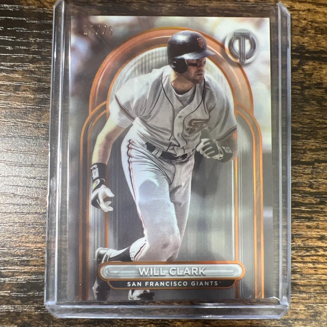 2024 TOPPS TRIBUTE Baseball Orange Will Clark /25 No. 12 Géants EUR 112