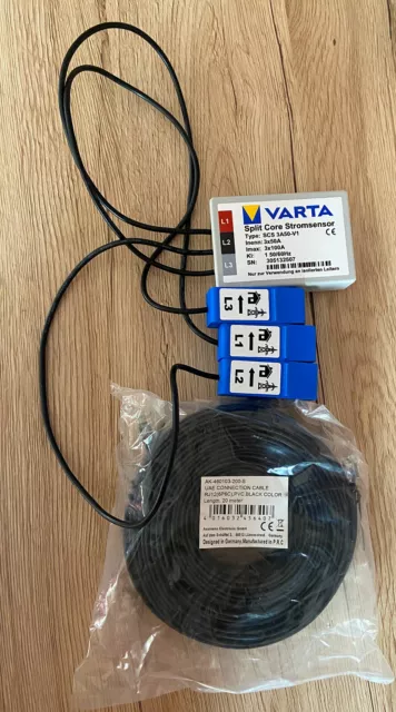 VARTA Split Core Stromsensor Typ SCS 3A50-V1 inklusive 20 Meter RJ12 Kabel