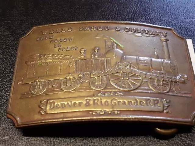 Vintage Large  Wells Fargo & Company Belt Buckle Tiffany New York.