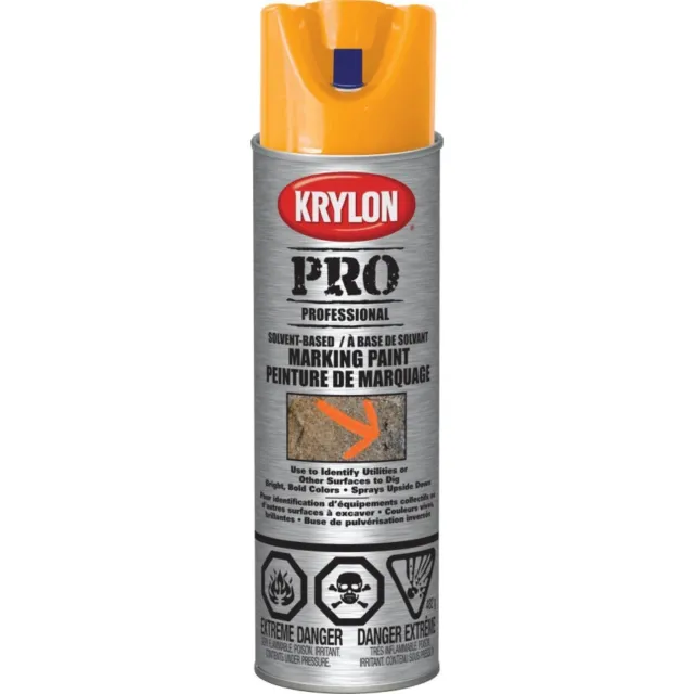 Professional Solvent-Based Marking Spray Paint - Orange, 482 g