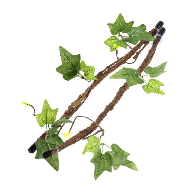 Plastic Reptiles Lizards Geckos Climbing Vine with Suction Cup for Rest