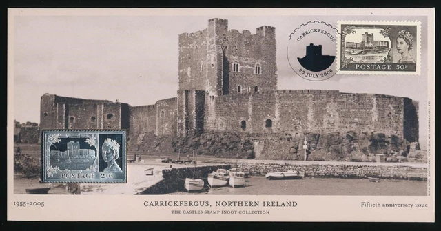 Great Britain: 2006 Carrickfergus, Northern Ireland Silver Stamp Ingot PNC
