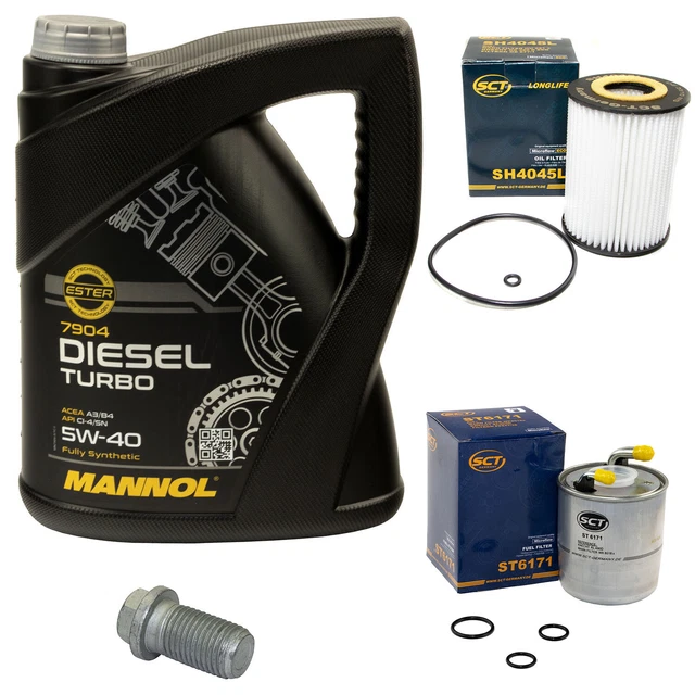 Filtro Aceite Aire Habitáculo Kit De Inspección (filtros) Para Mercedes Clase C W204 - Incluye Filtro De Aire, Habitáculo Y Aceite Filtros Mercedes W204 S204