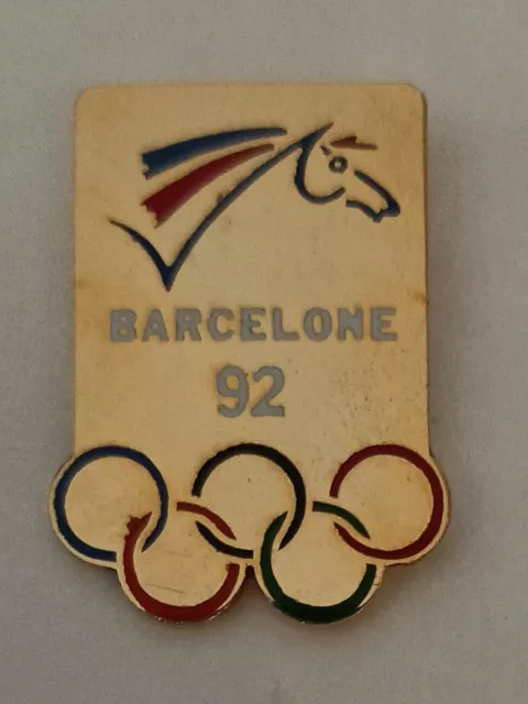 Pins jeux olympiques Barcelone 92. Jumping. enamel egf