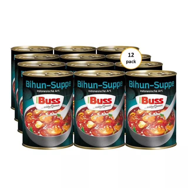 Zuppa pronta bus pasta di vetro Bihun zuppa tipo indonesiano 12 x 400 g NUOVA MHD 3/26